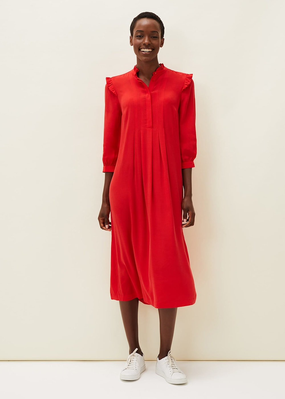 Nivana Frill Shirt Midi Dress Phase Eight UK