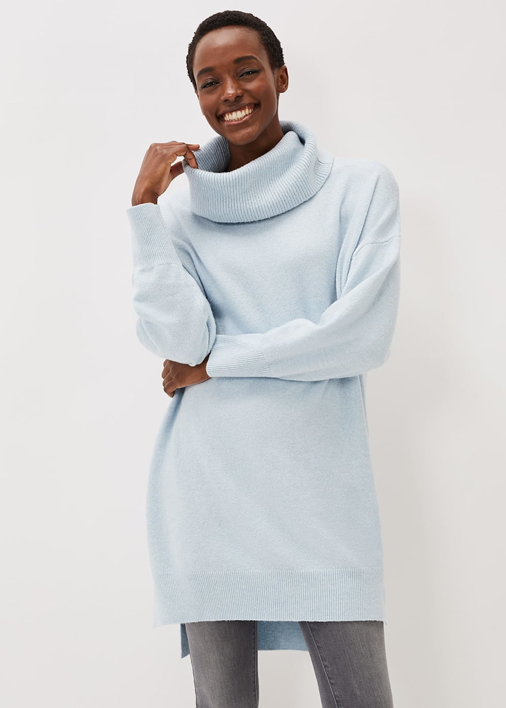 Funnel neck jumper dress sales