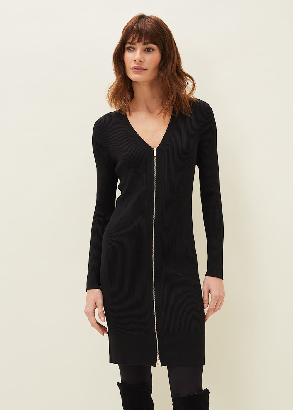 Ribbed tunic dress outlet