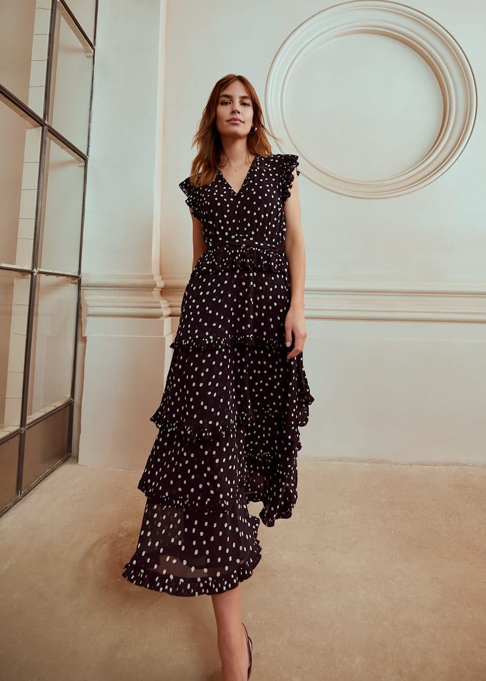 Josephina Spot Tiered Dress Phase Eight UK