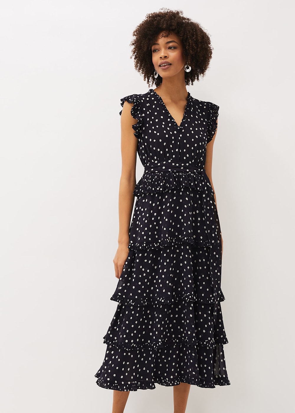Spot tiered maxi dress cheap
