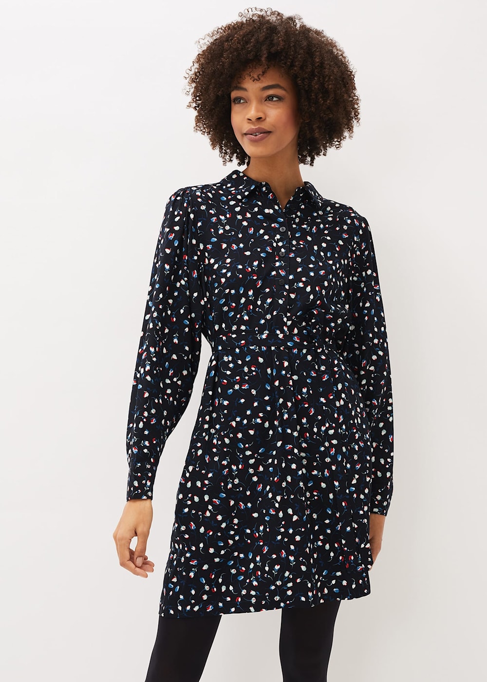 Ditsy shirt dress clearance