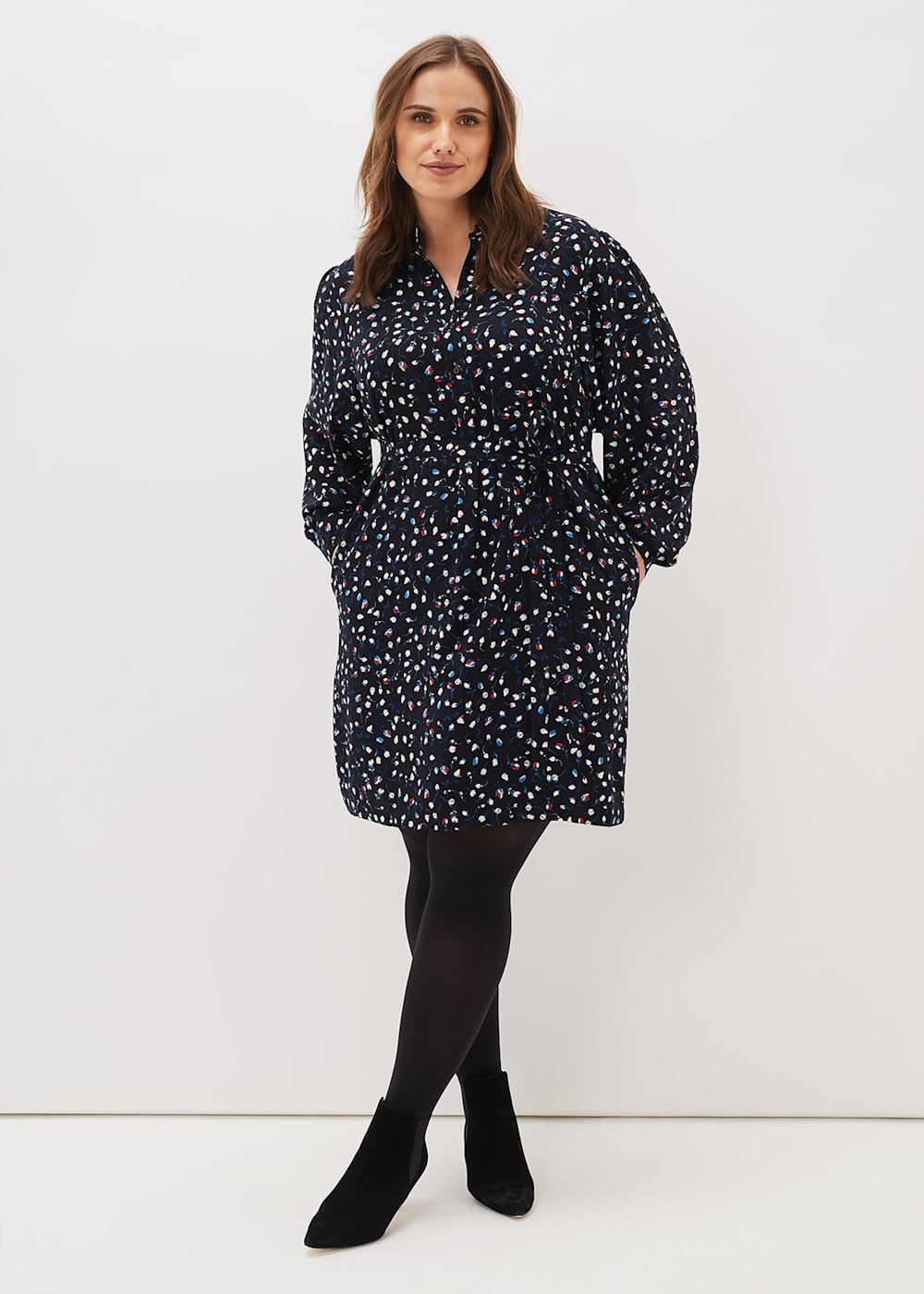 Alexandra Ditsy Print Shirt Dress Phase Eight UK
