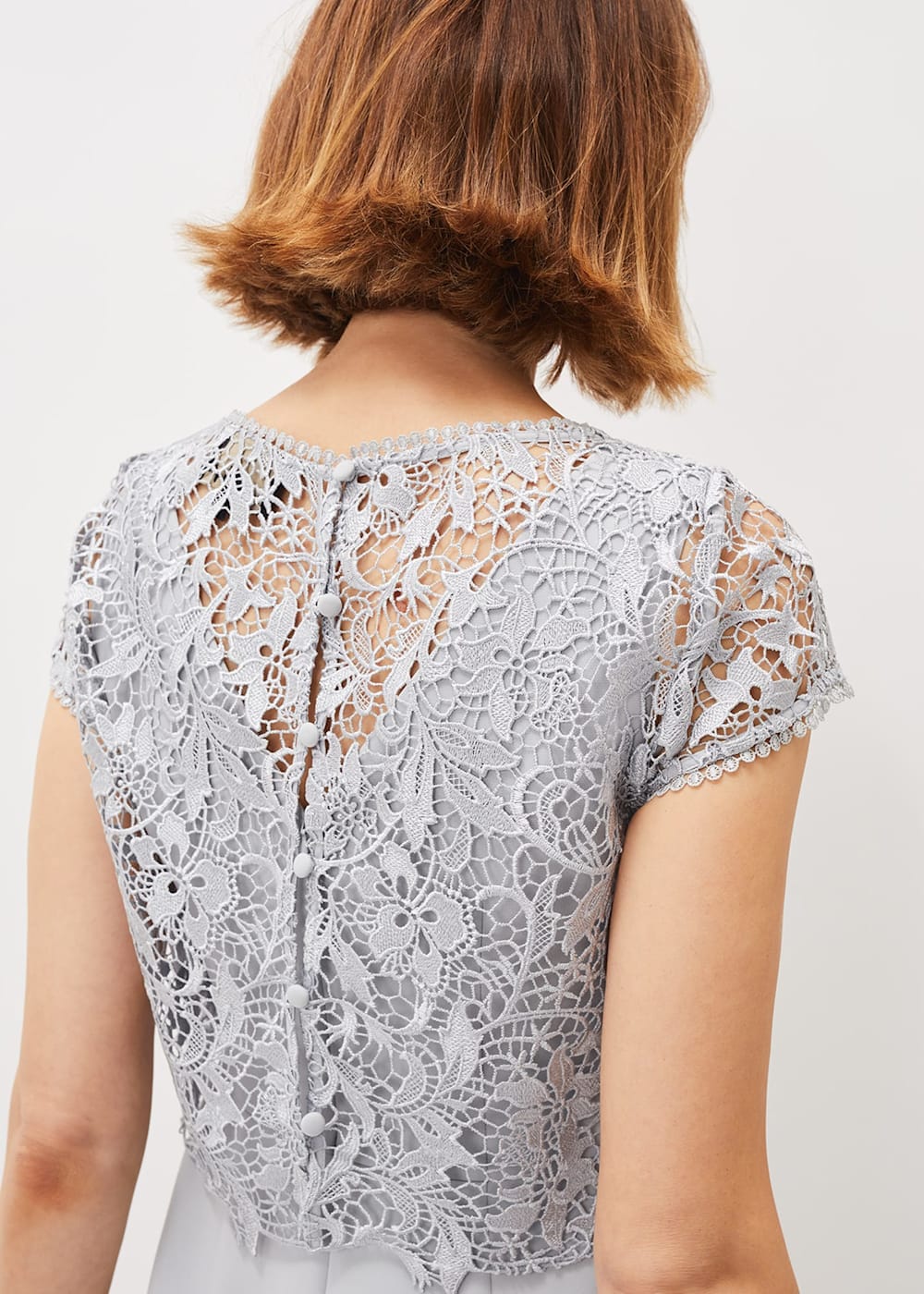 Alisha Double Layer Lace Peplum Dress Phase Eight ROW