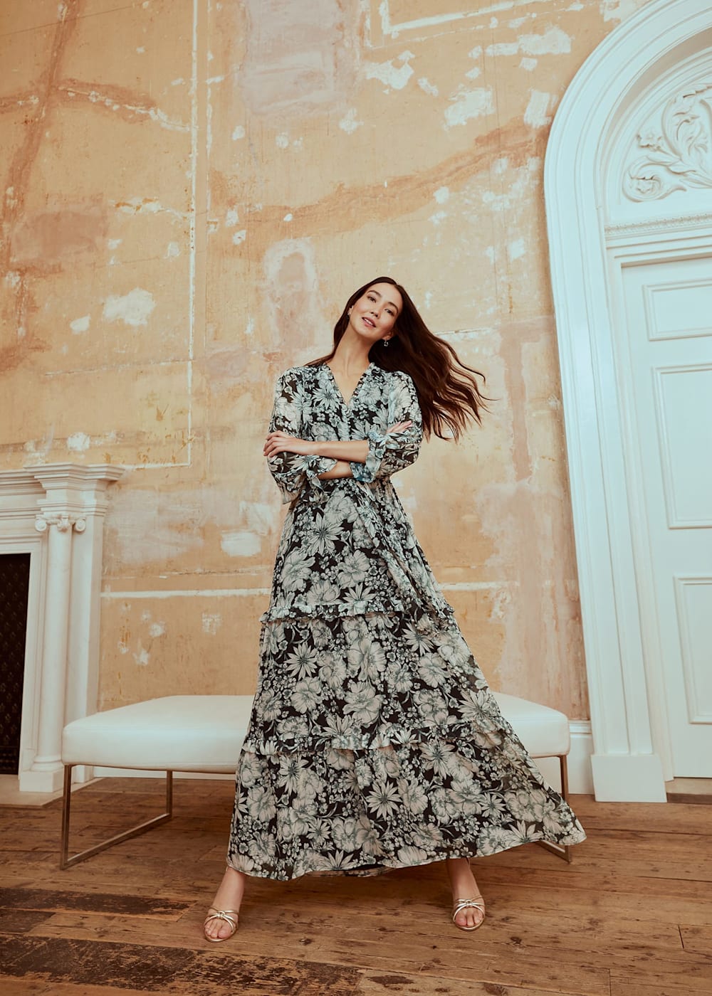 Floral maxi dress uk online