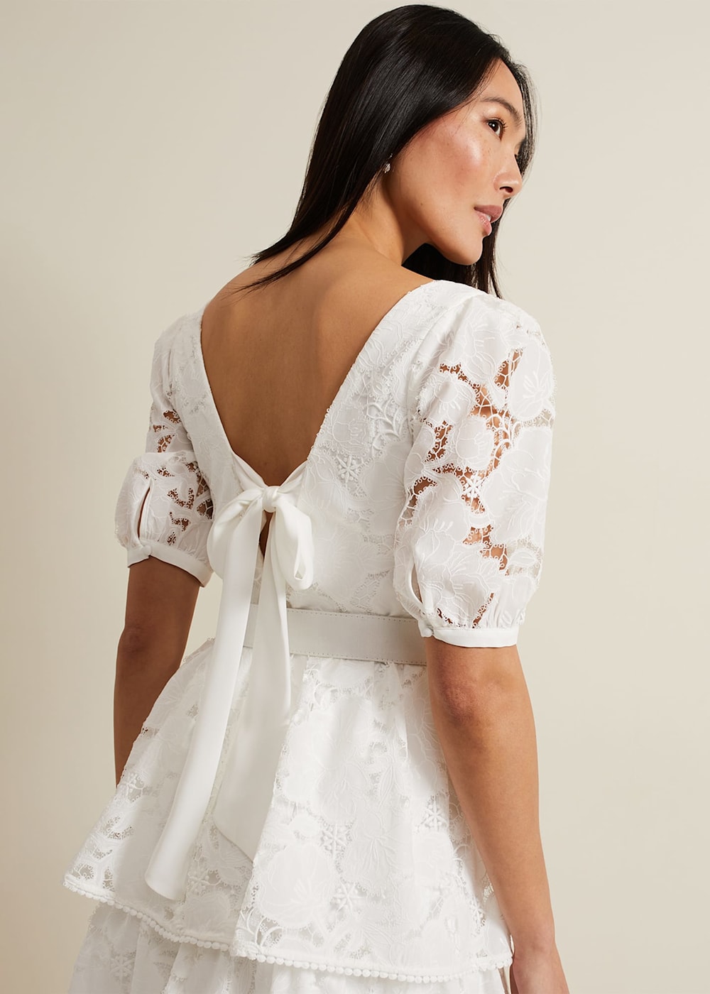 Elyse Lace Tiered Wedding Dress | Phase Eight UK | Elyse Lace Tiered Wedding Dress | Phase Eight UK |
