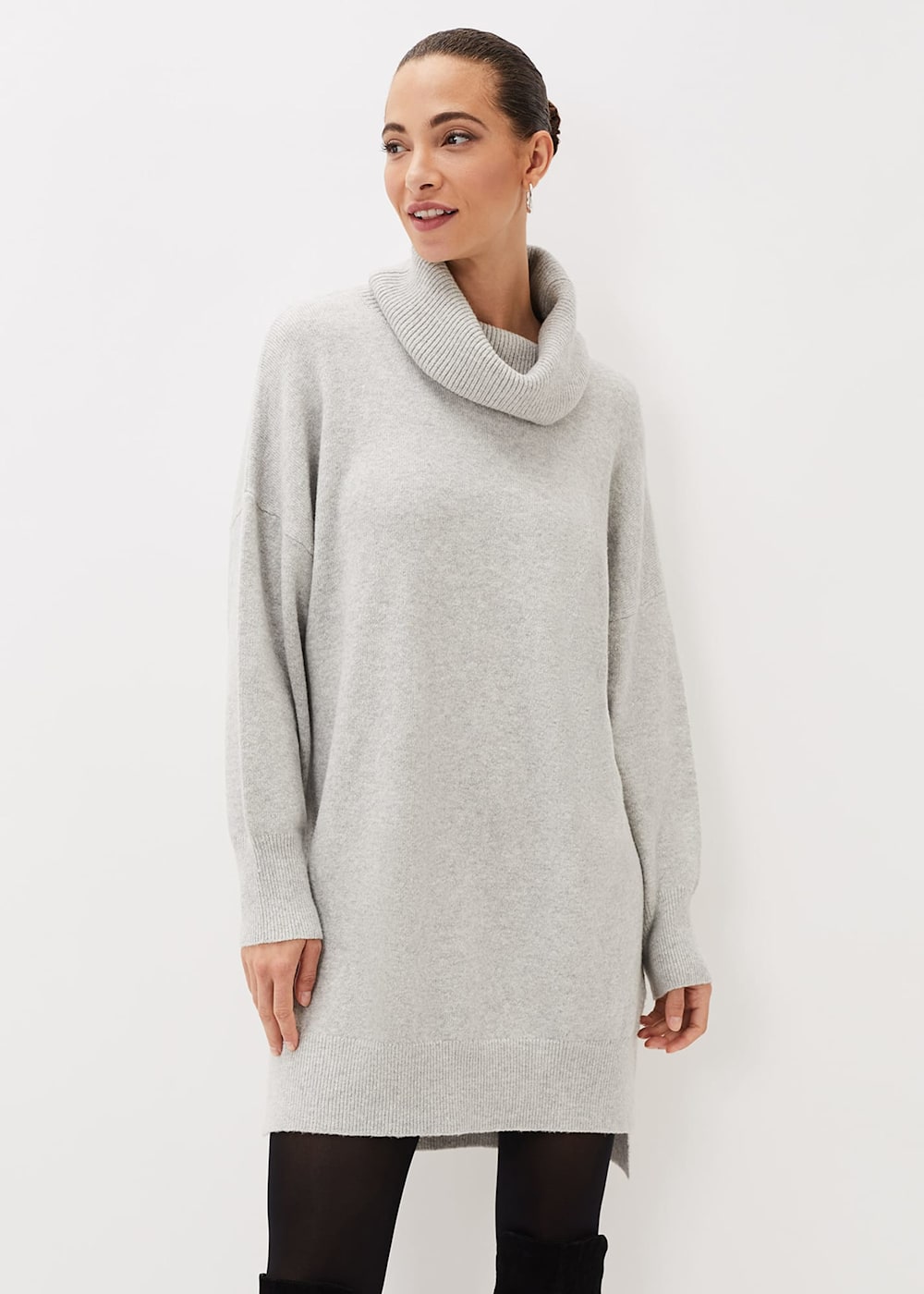 Cowl neck jersey dress shop
