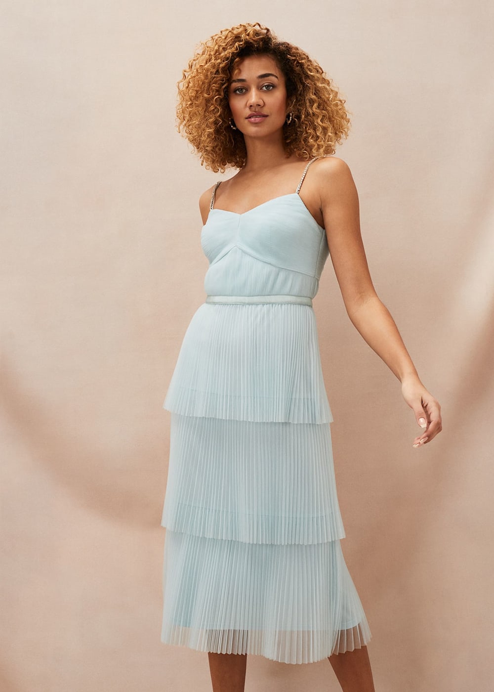 Midi dress tulle clearance