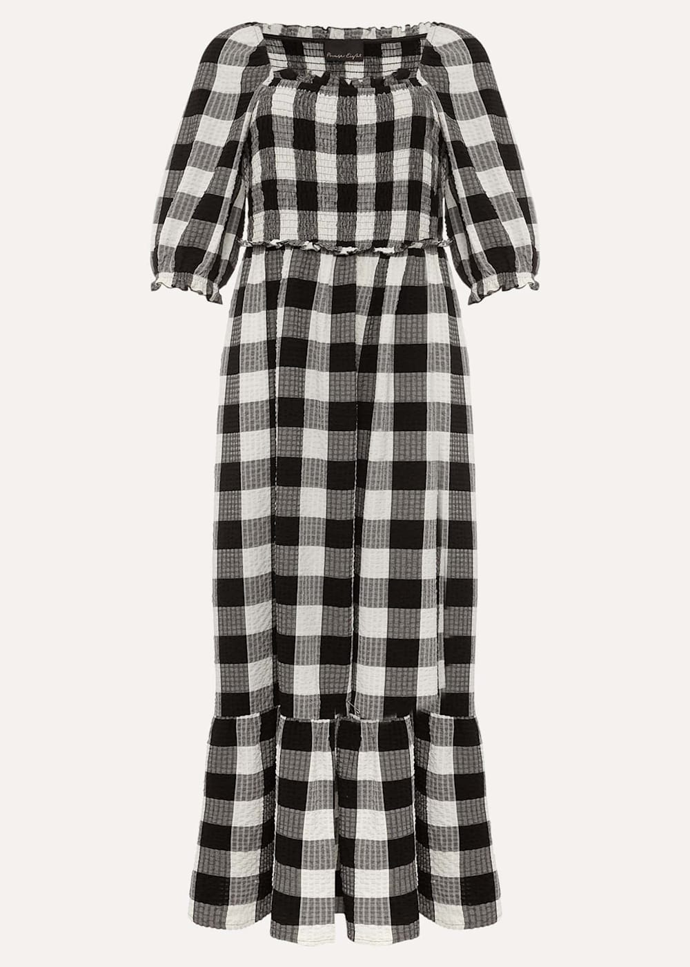Evlin Gingham Square Neck Dress Phase Eight UK