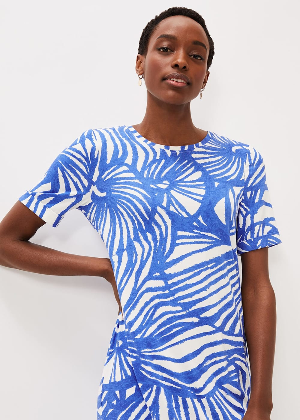 Shell print dress hot sale