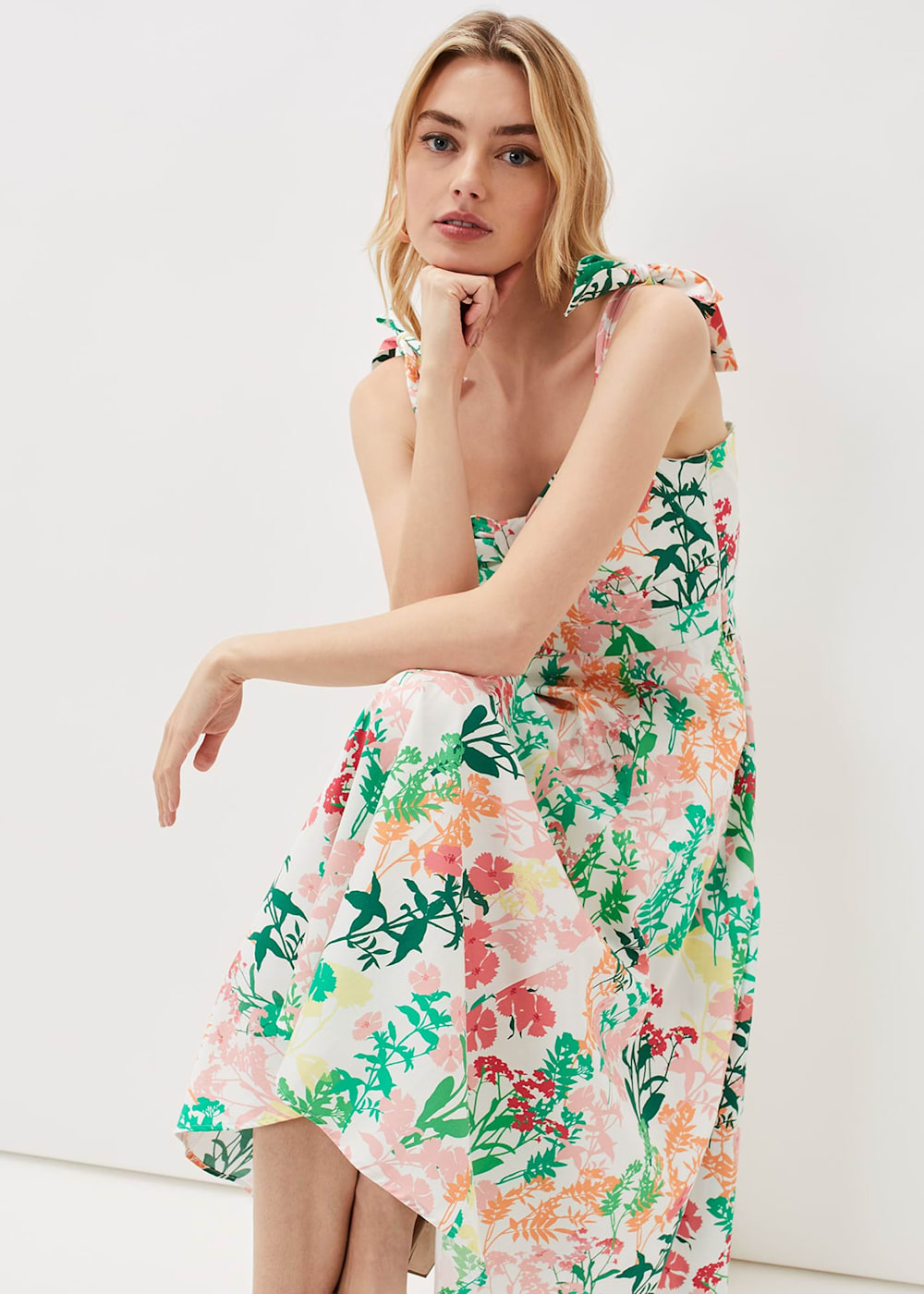 Joyce Printed Fit Flare Dress Phase Eight UK