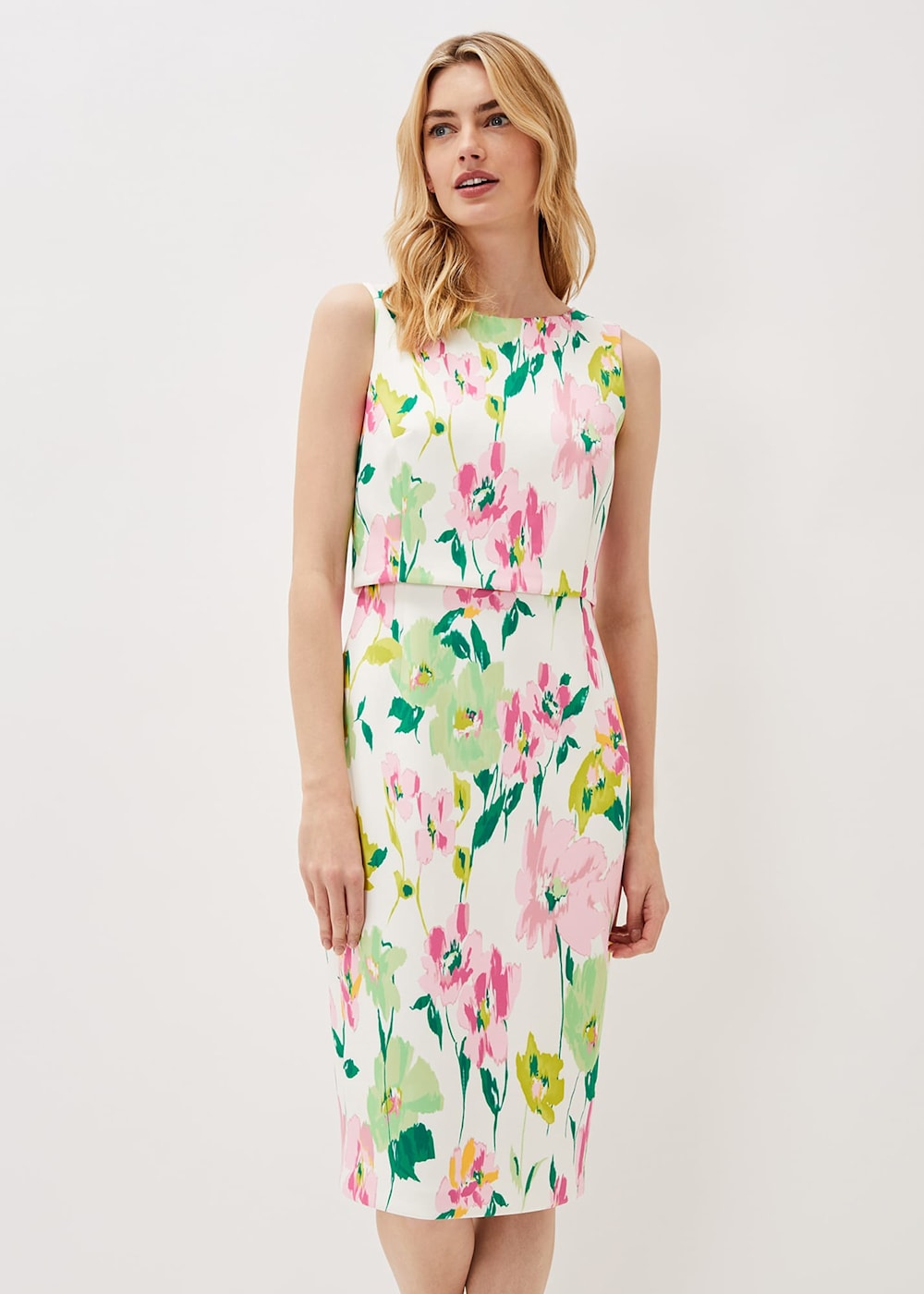 Floral print scuba dress 2025