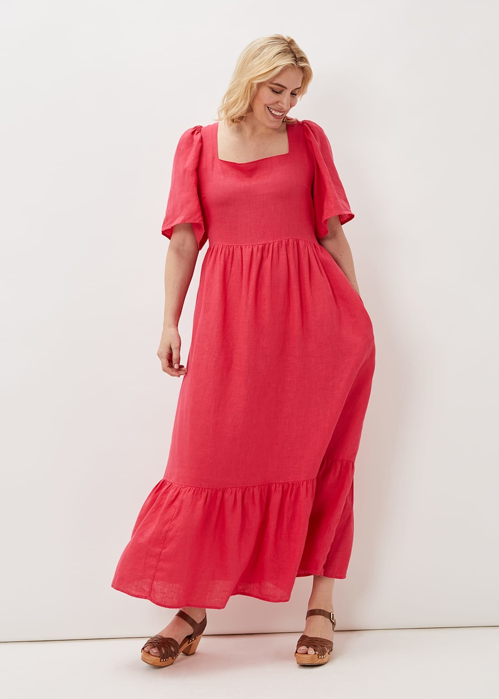 Emaline Linen Maxi Dress Phase Eight ROW