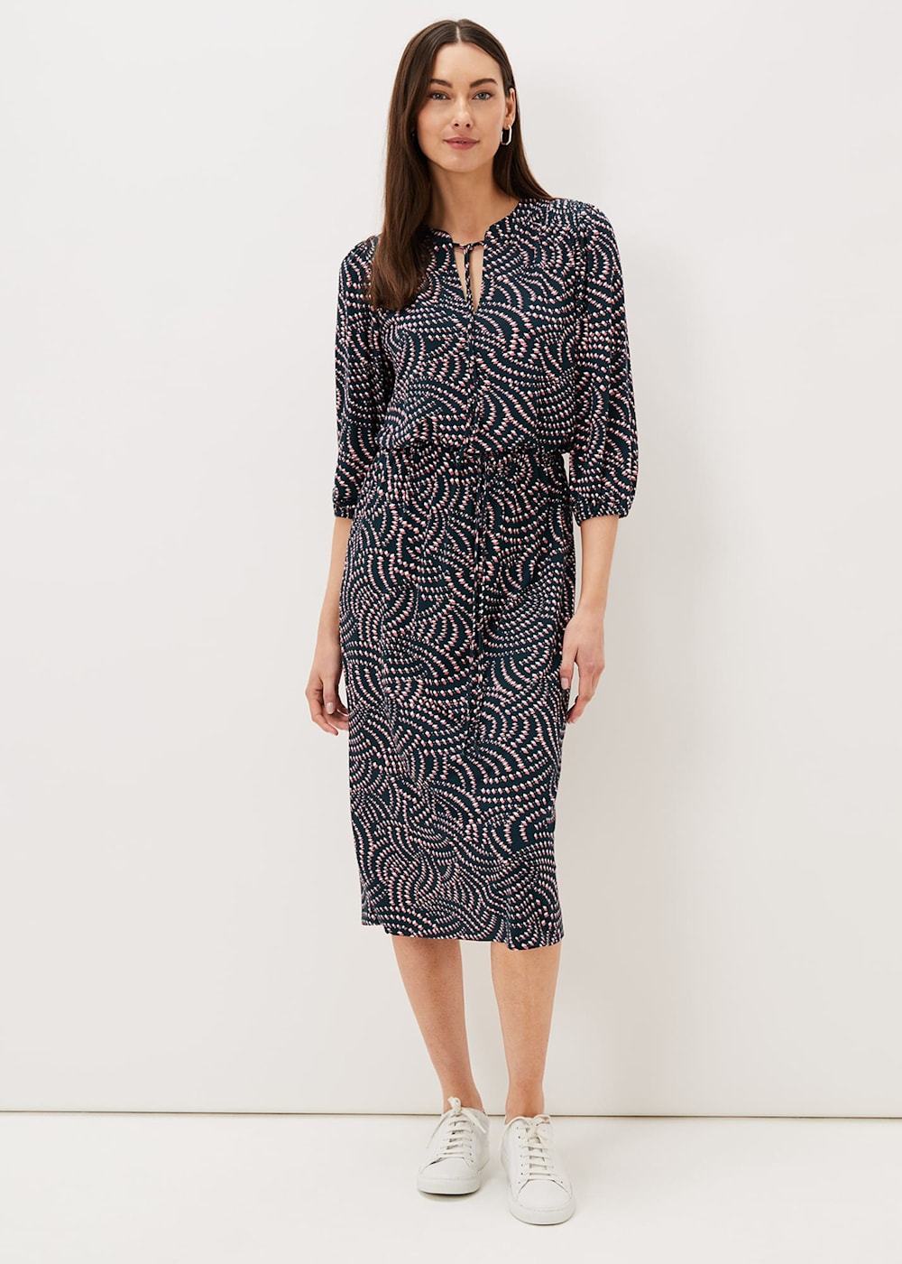 Grace Geo Tile Print Dress Phase Eight UK