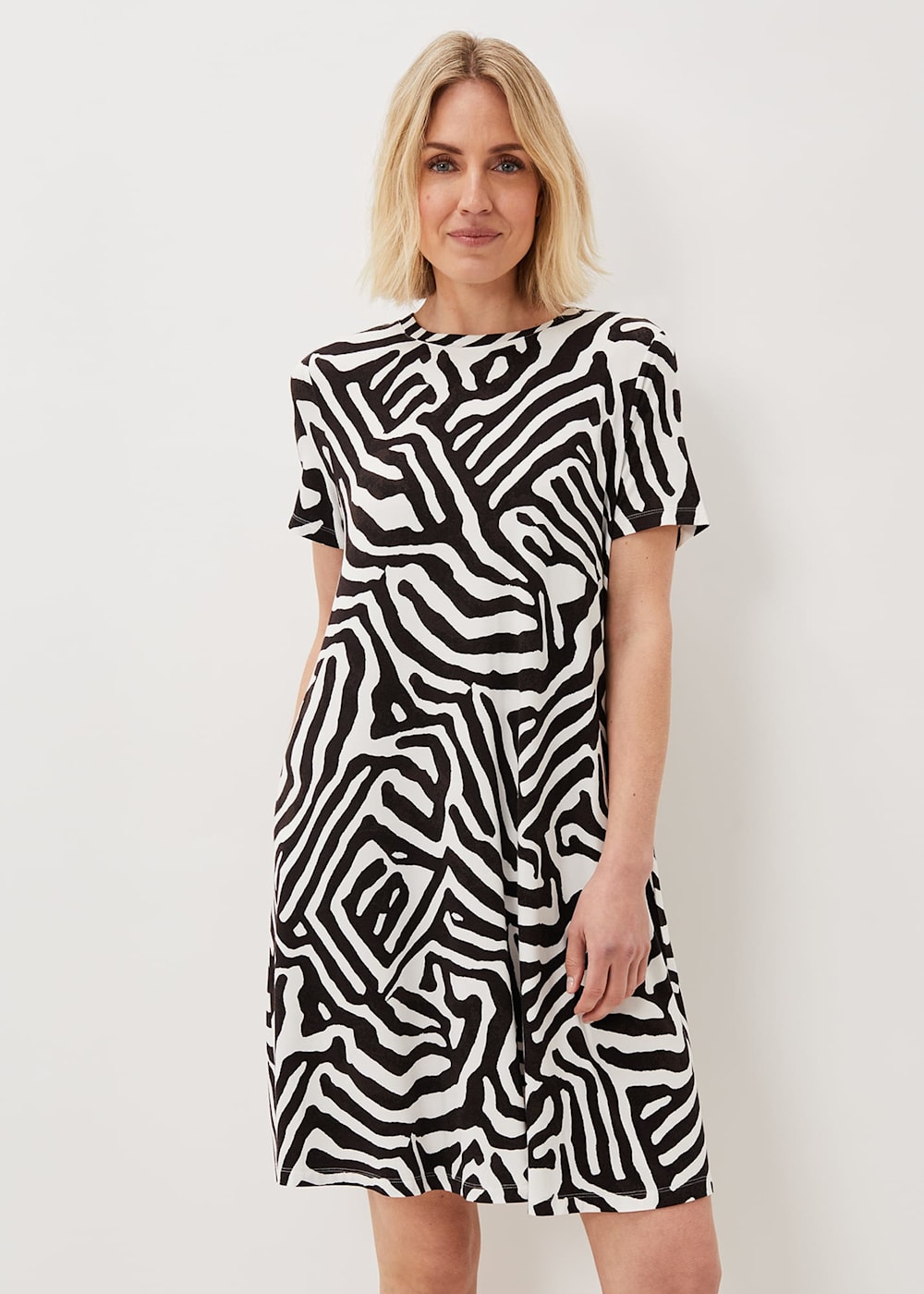 Zebra print dress discount