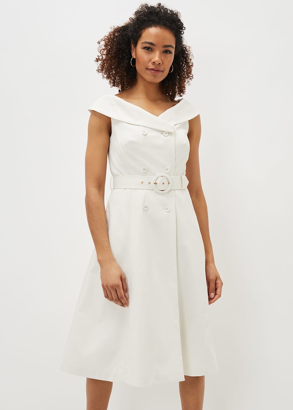 Double breasted midi dress clearance