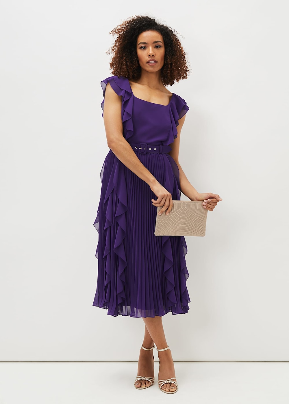 Bailey print pleated dress outlet