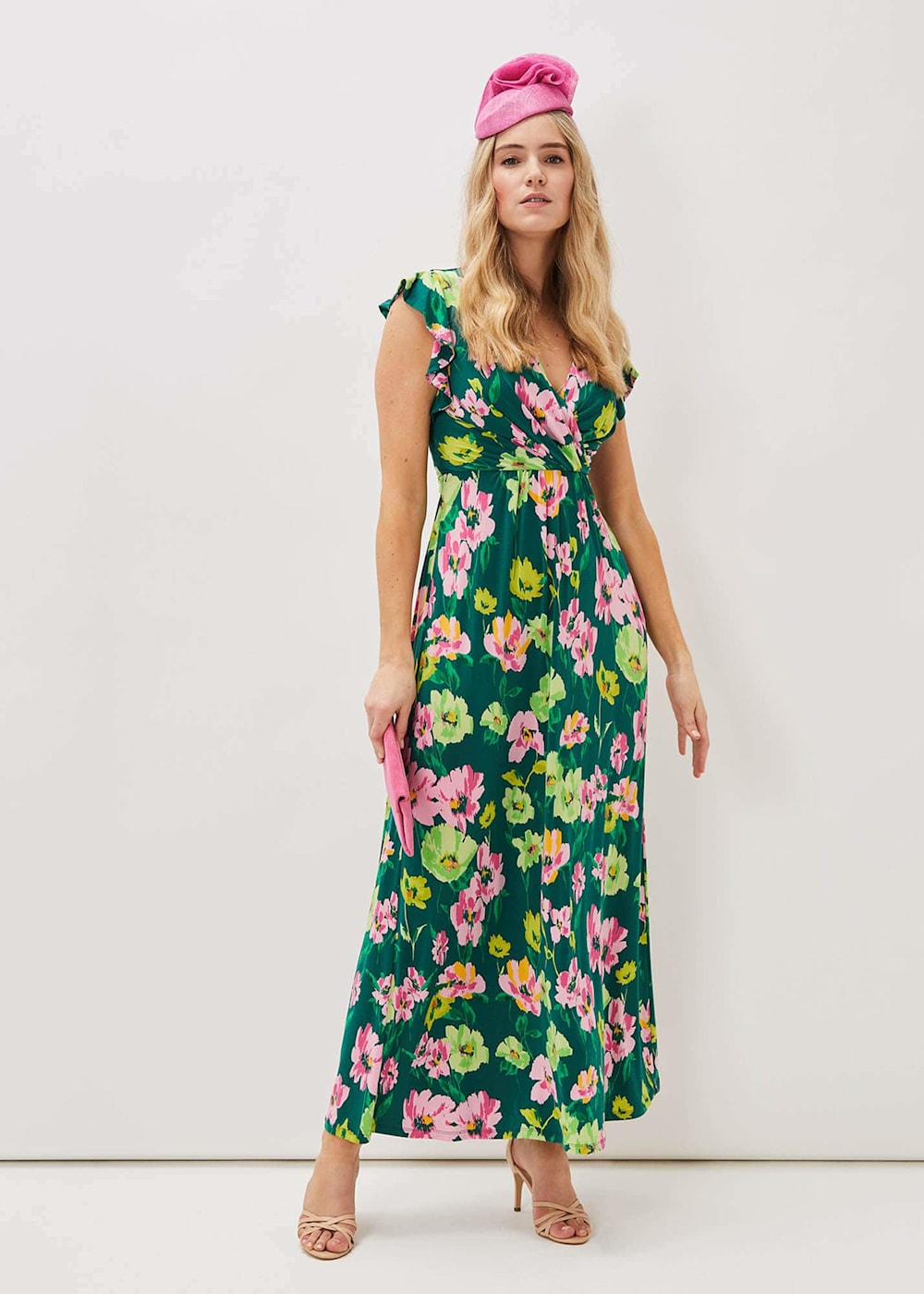 Effie Floral Jersey Maxi Dress Phase Eight UK