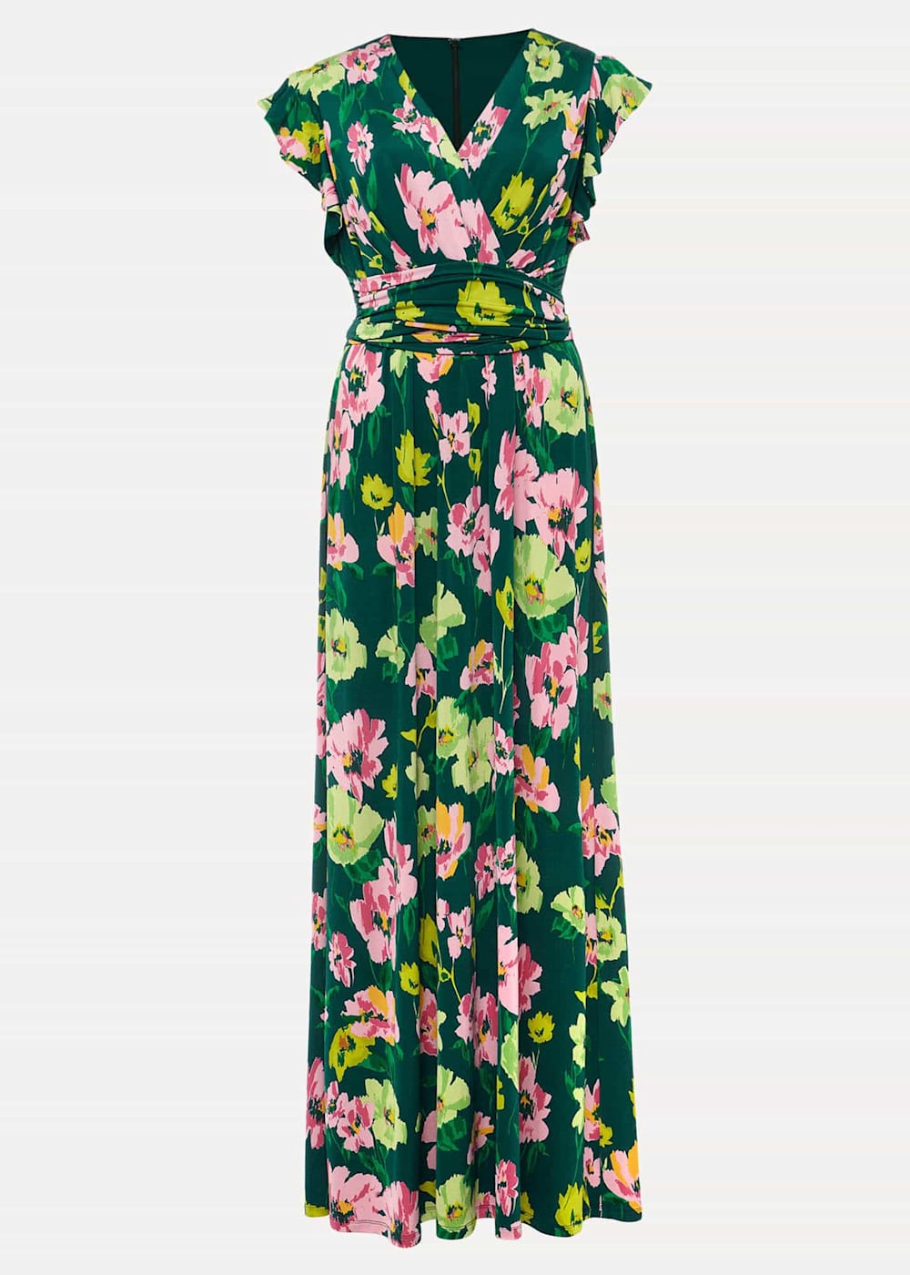 Floral jersey maxi dress hot sale