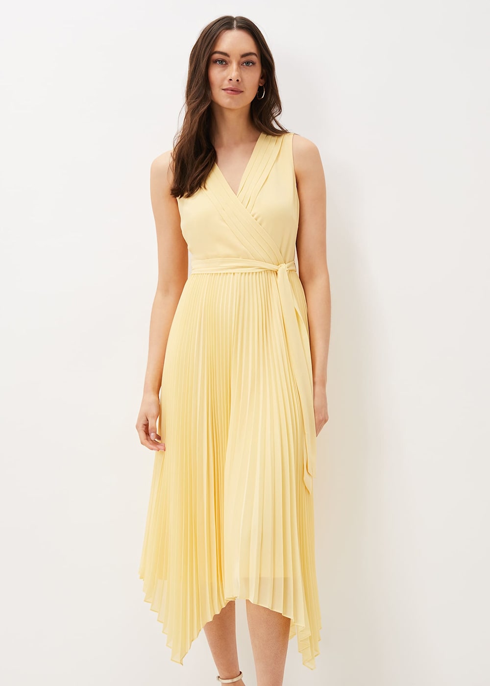 Petra Pleated Wrap Dress Phase Eight ROW
