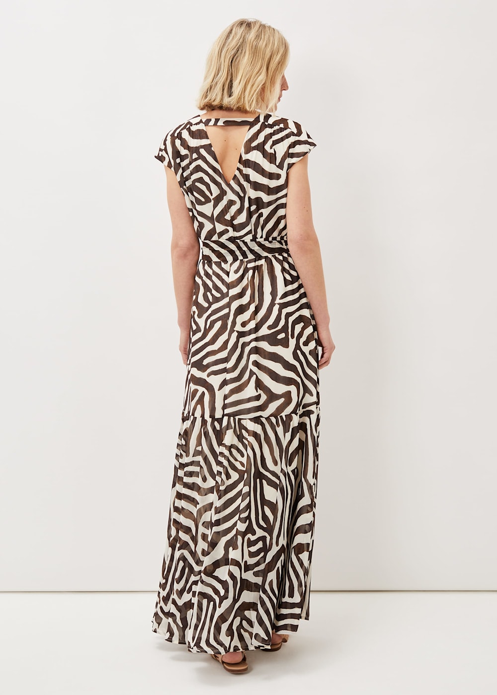 Geisha maxi jurk zebra 2025