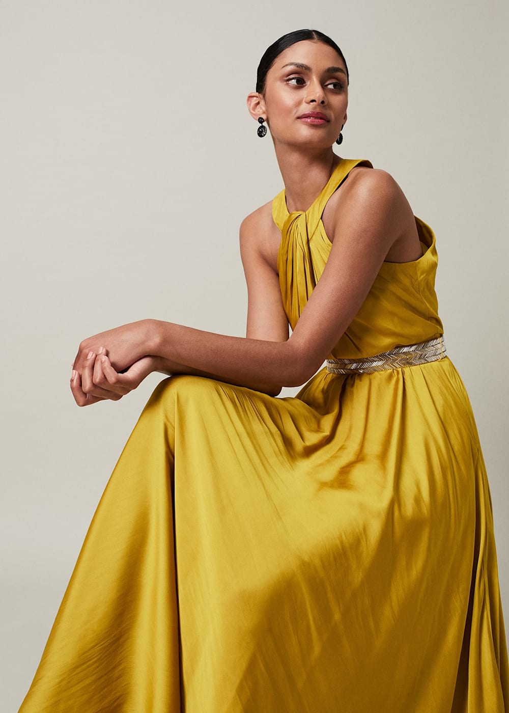 Vanessa Beaded Belt Maxi Dress Phase Eight UK