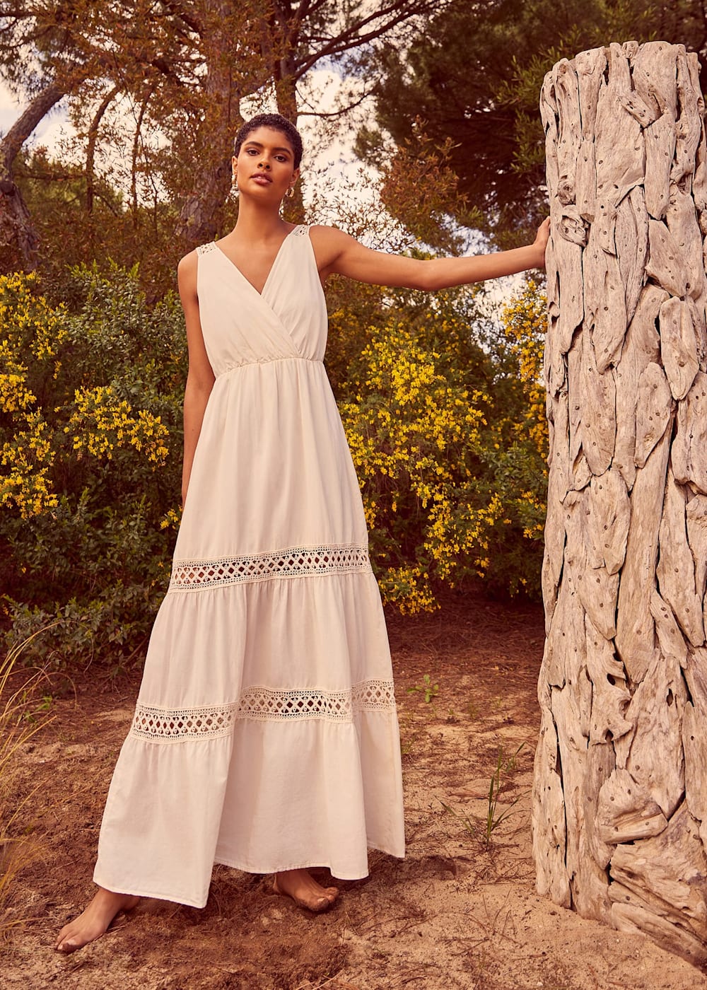 Mai Broderie Lace Maxi Dress Phase Eight UK