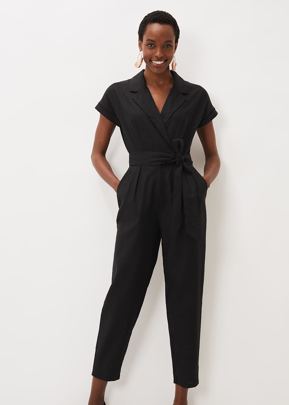 Spencer Linen Wide Leg Jumpsuit Phase Eight UK