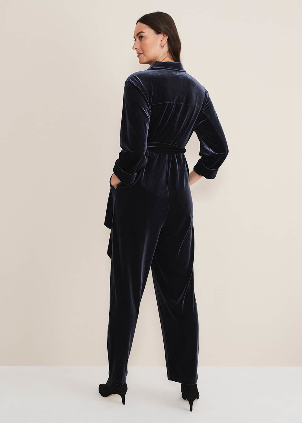 Nala Velvet Jumpsuit Phase Eight UK