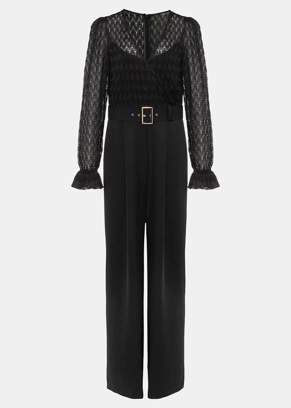 Express black lace jumpsuit clearance