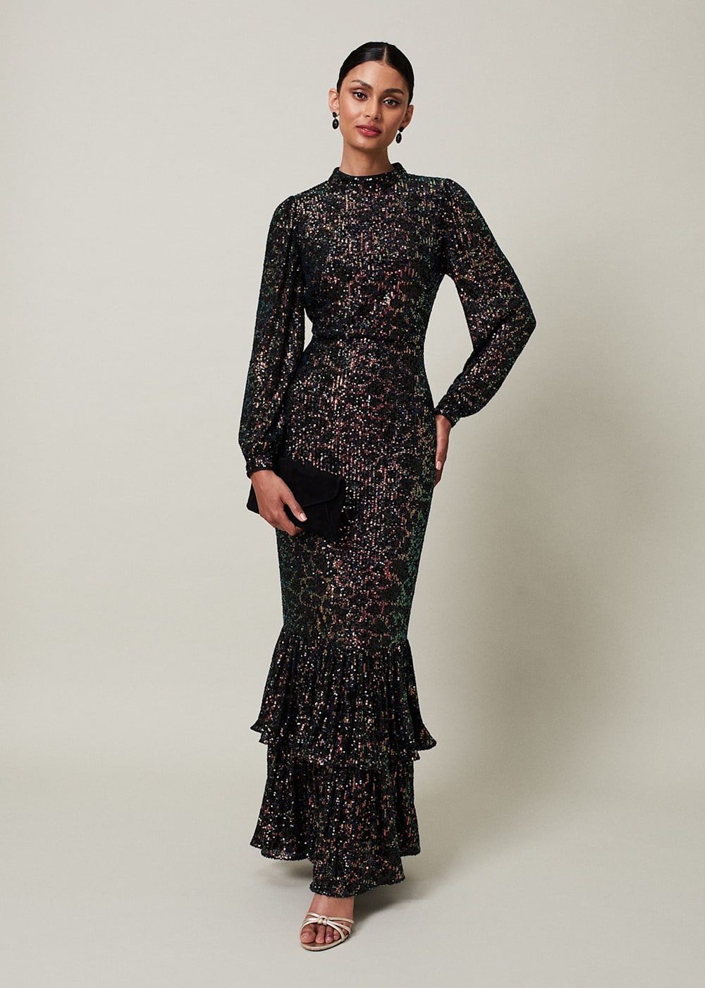 Celeste Sequin Maxi Dress Phase Eight UK