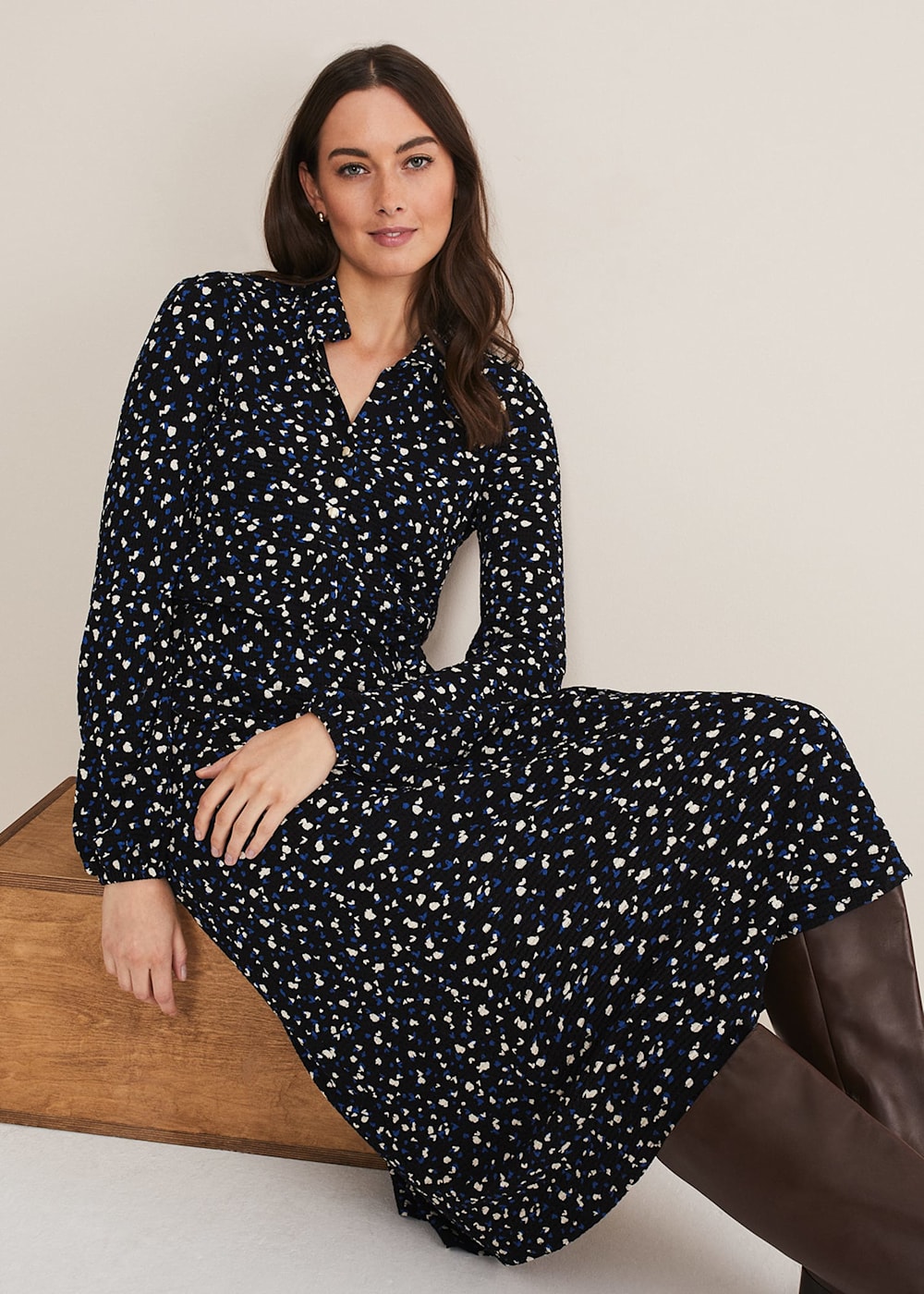Phase eight aurelia spot dress discount