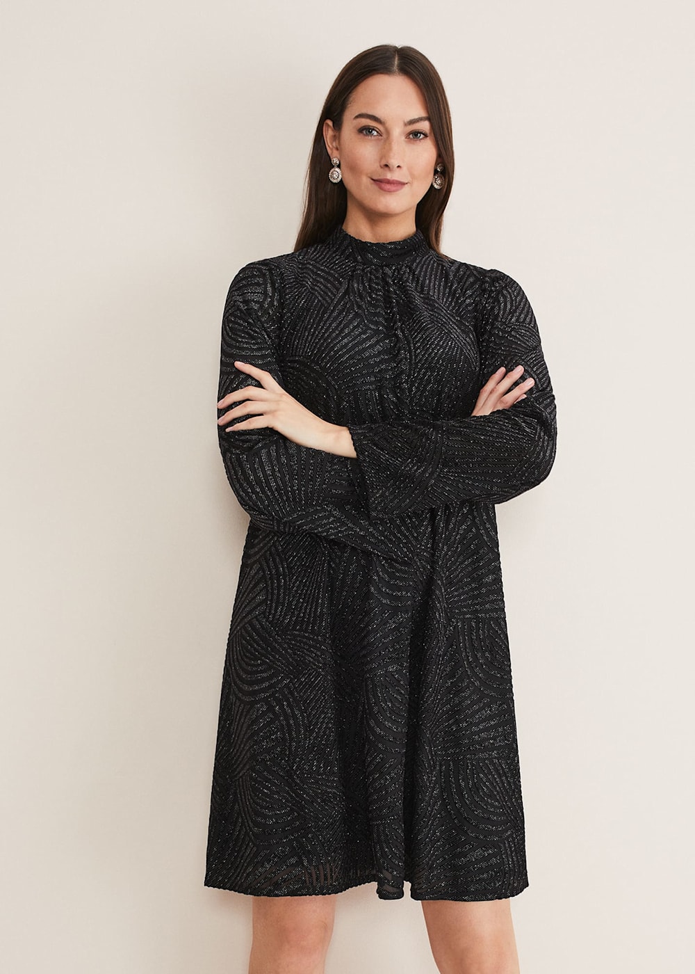 Gap velvet swing dress top