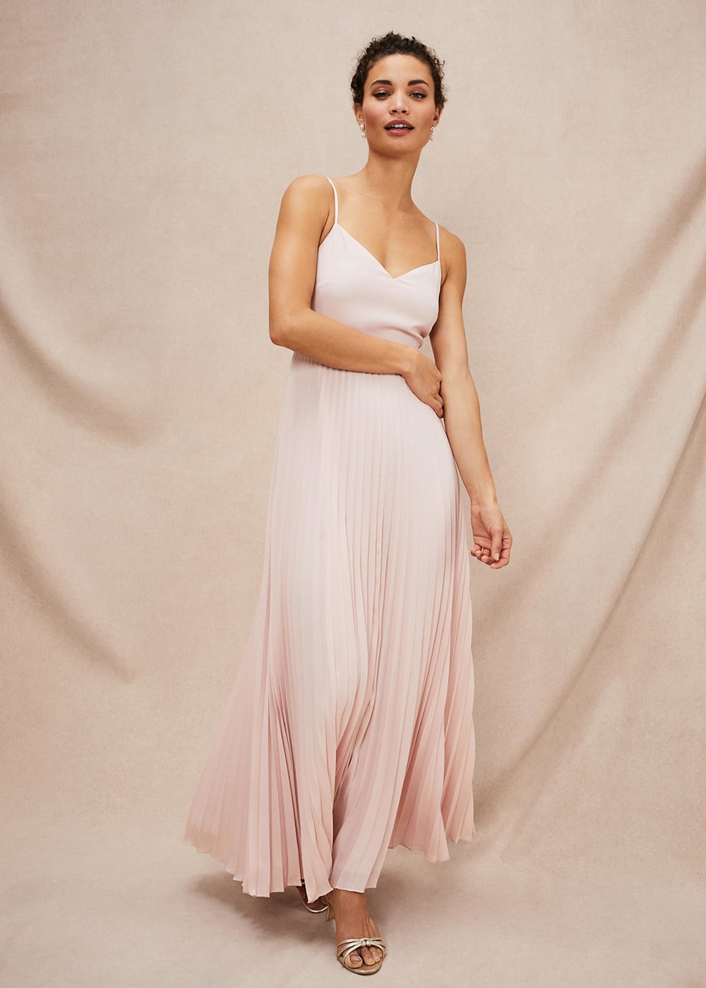 Michelle Lace Pleated Maxi Dress | Phase Eight UK |