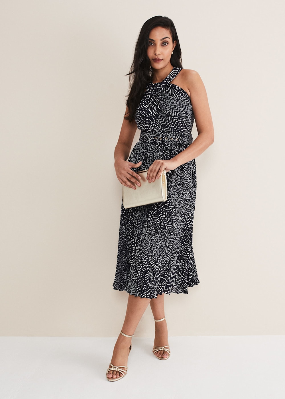 Petite spotty dress top