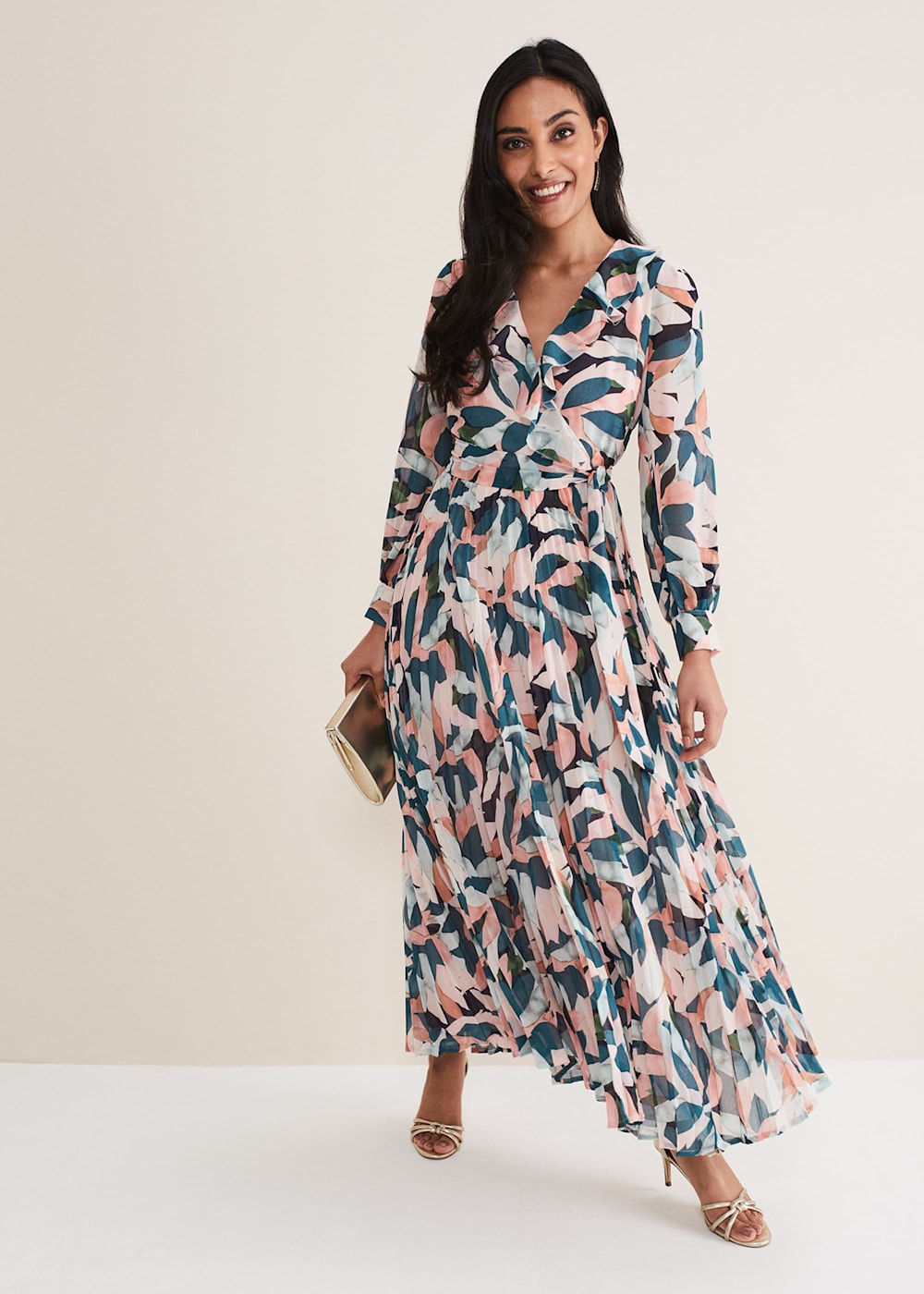 Petite floral maxi dress online