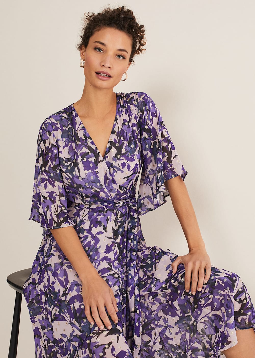 Juliette Floral Wrap Midaxi Dress Phase Eight UK