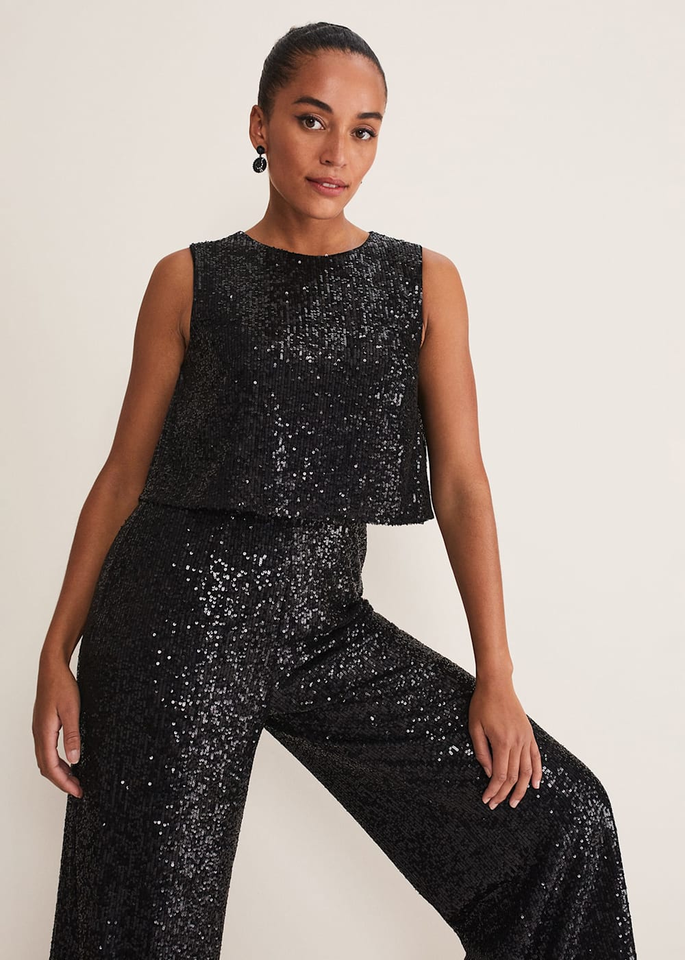 Striped wide leg jumpsuit outlet
