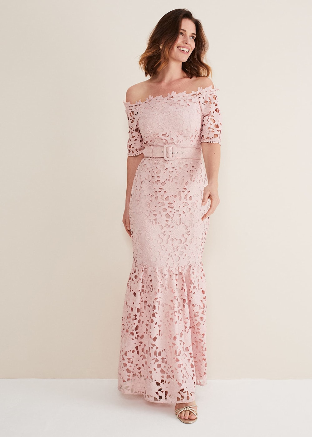 Tallulla Lace Bardot Maxi Dress Phase Eight UK