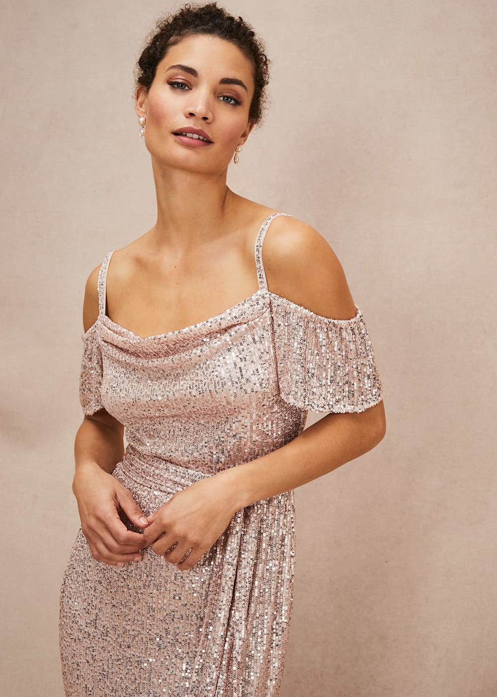 Phase eight cold shoulder dress clearance