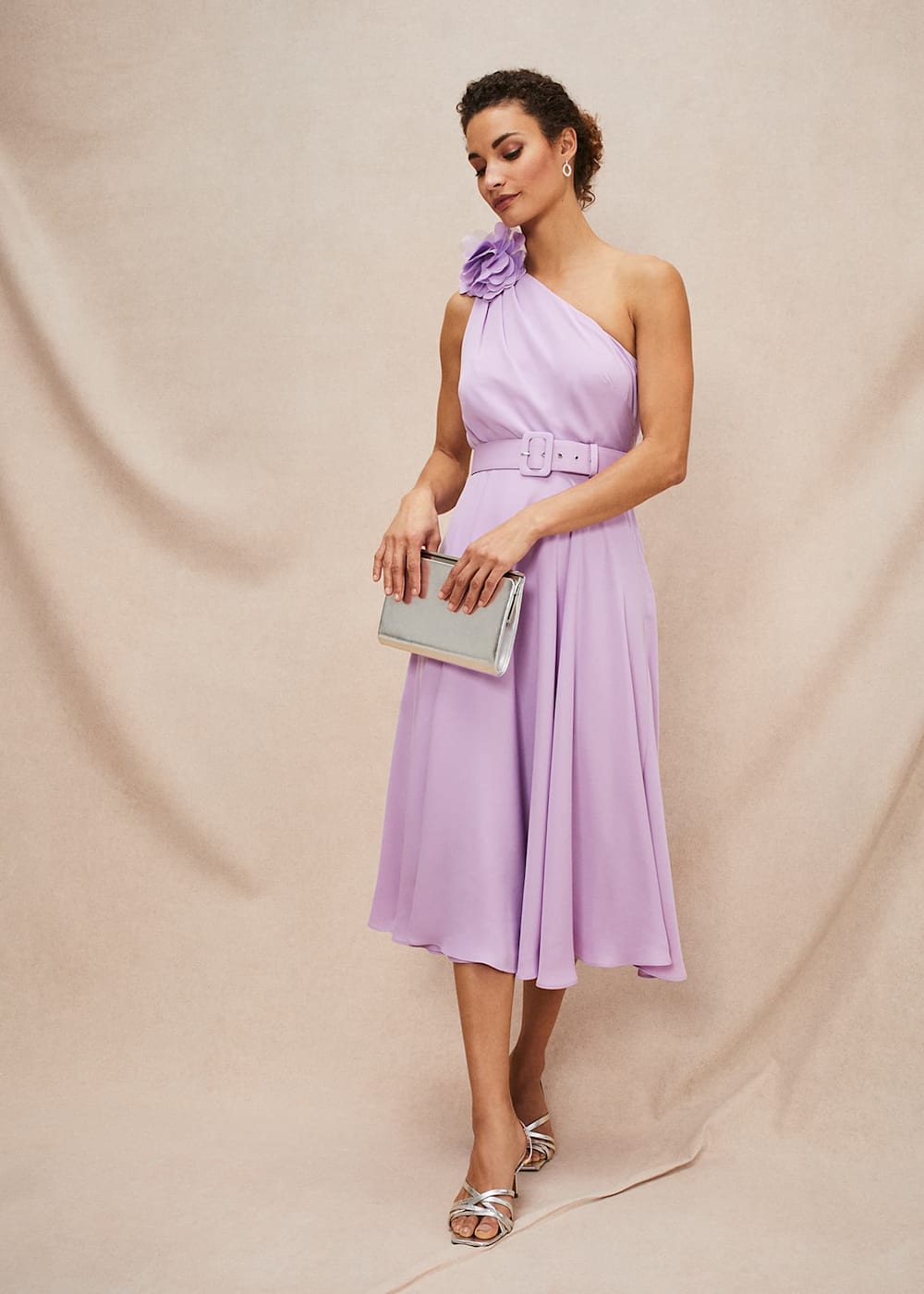 Kiki One Shoulder Midi Dress Phase Eight ROW