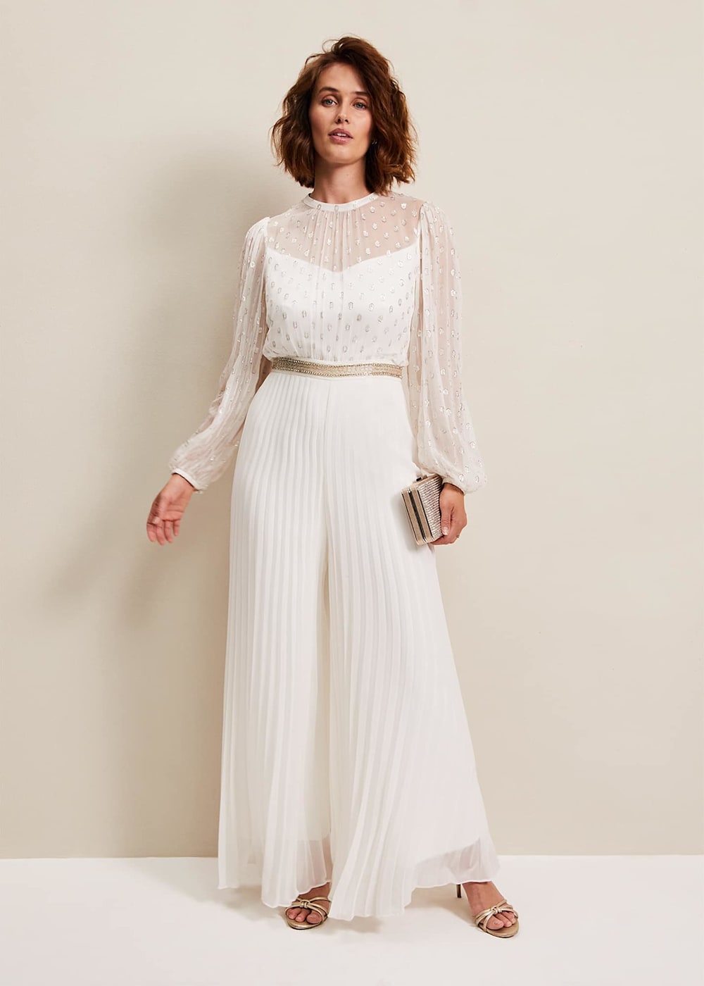 Larissa Pleated Jumpsuit Phase Eight UK