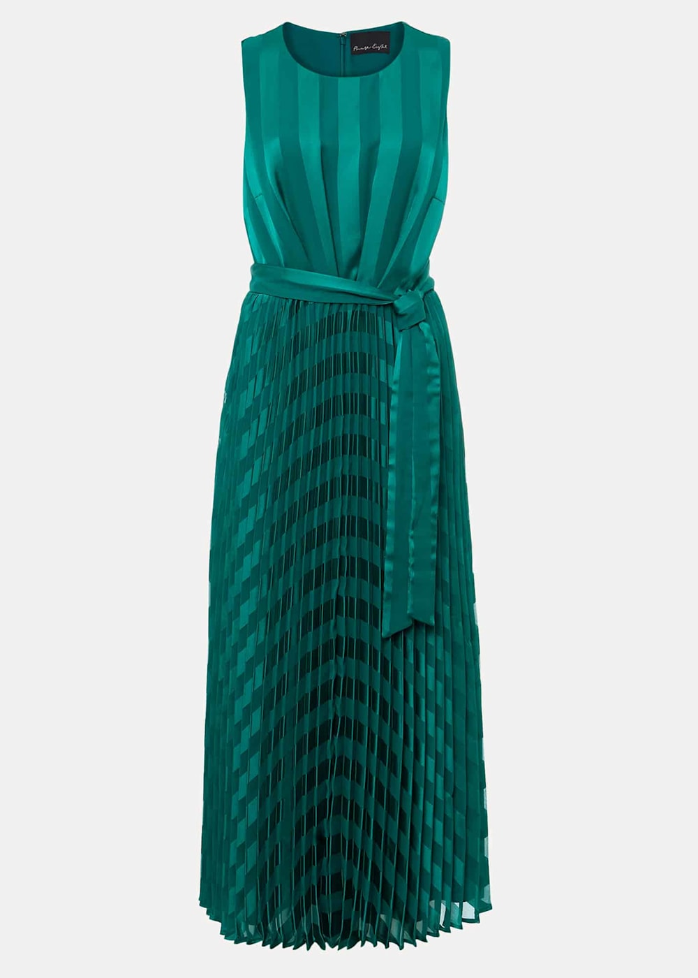 Phase Eight Beverley Stripe Jacquard Midaxi Dress Jade Size 06
