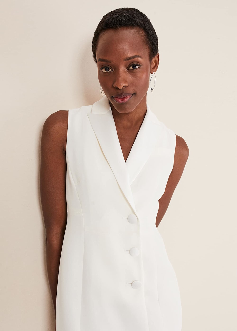 Tuxedo dress sleeveless online