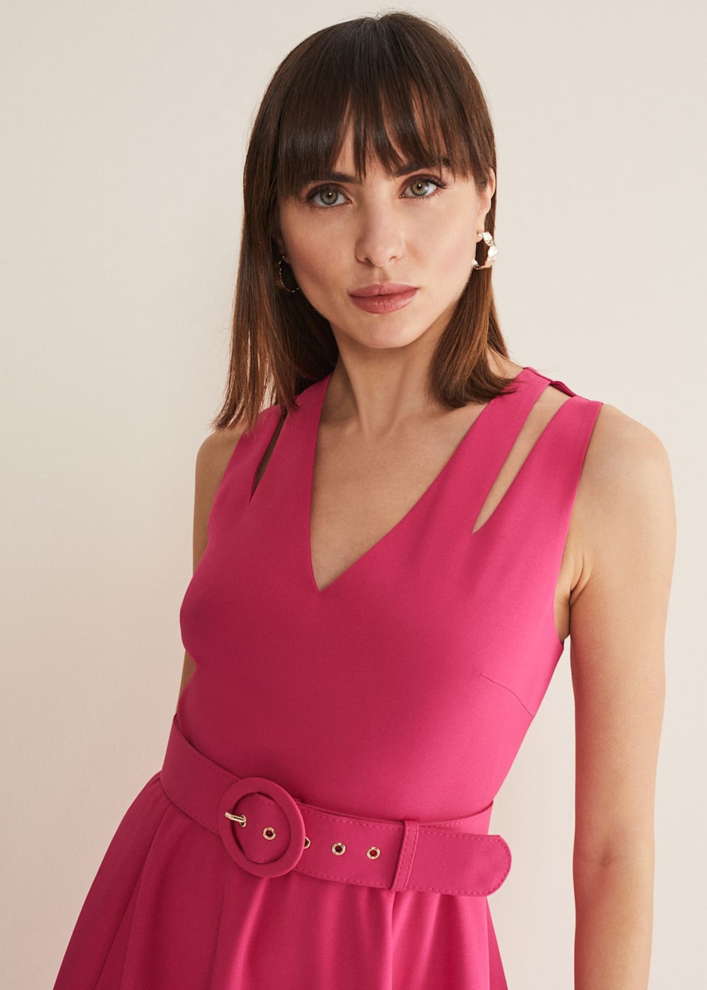 Raquel Belted Fit And Flare Dress Phase Eight ROW