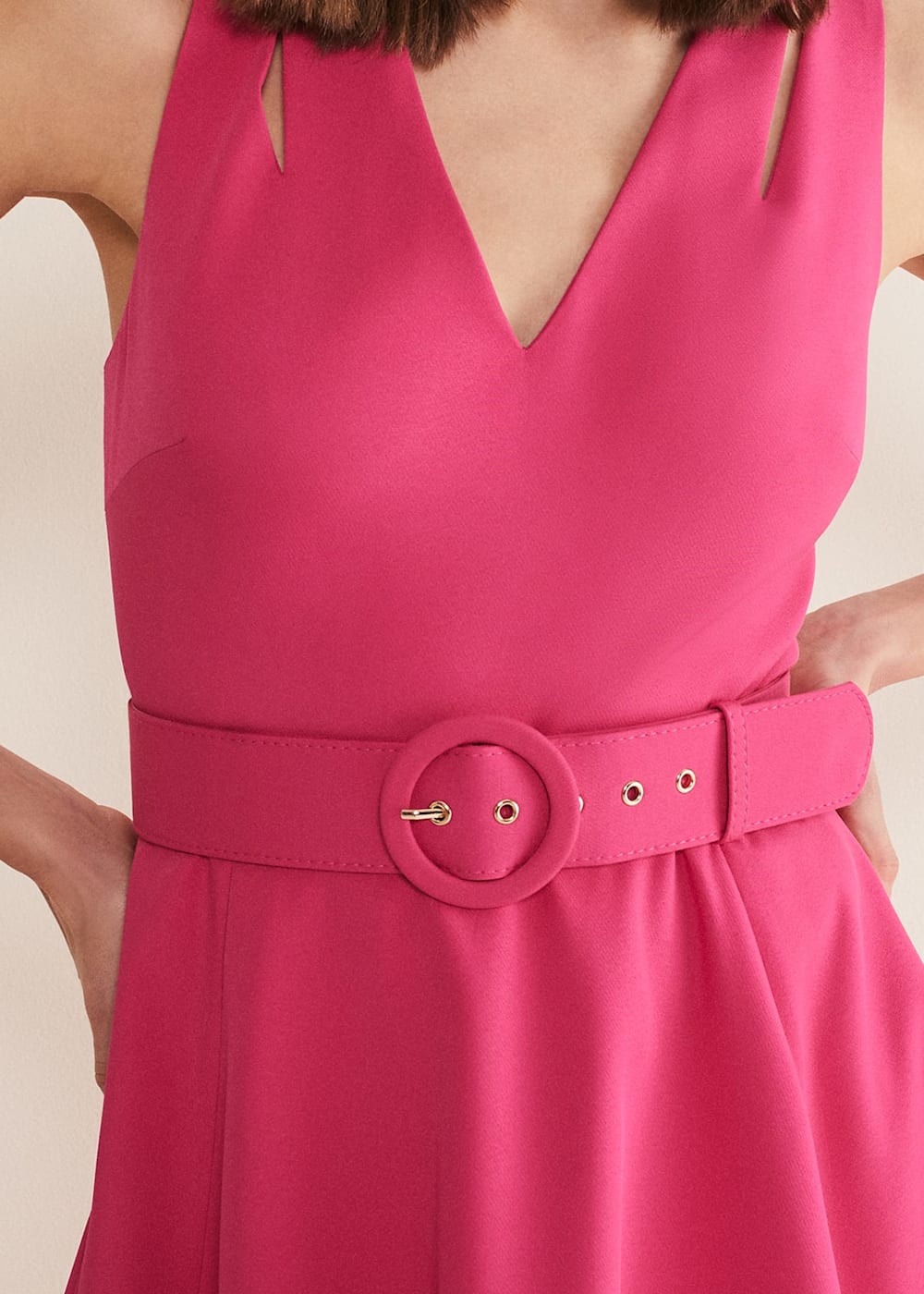 Raquel Belted Fit And Flare Dress Phase Eight ROW