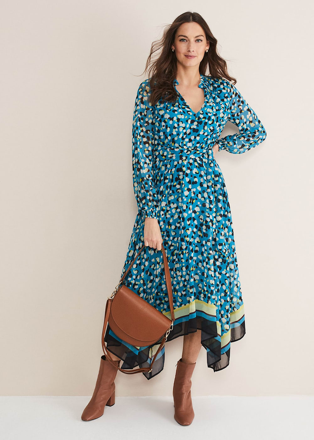 Juno Border Hem Midi Dress Phase Eight UK