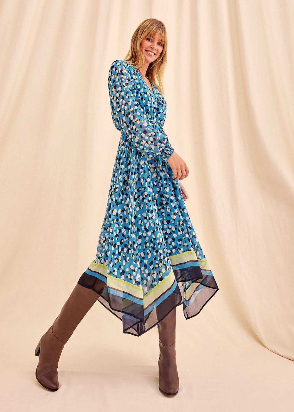 Juno Border Hem Midi Dress Phase Eight UK