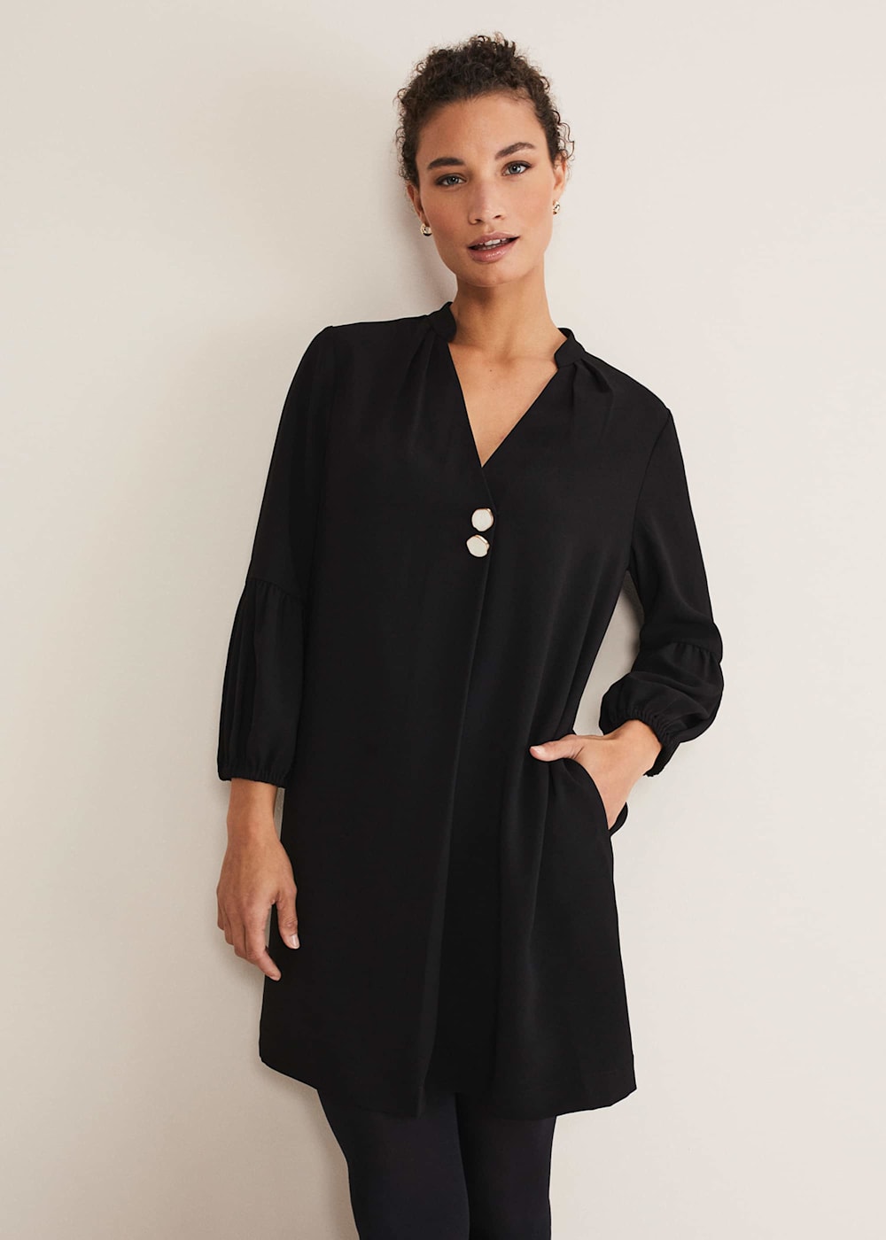 Dressy black tunic cheap
