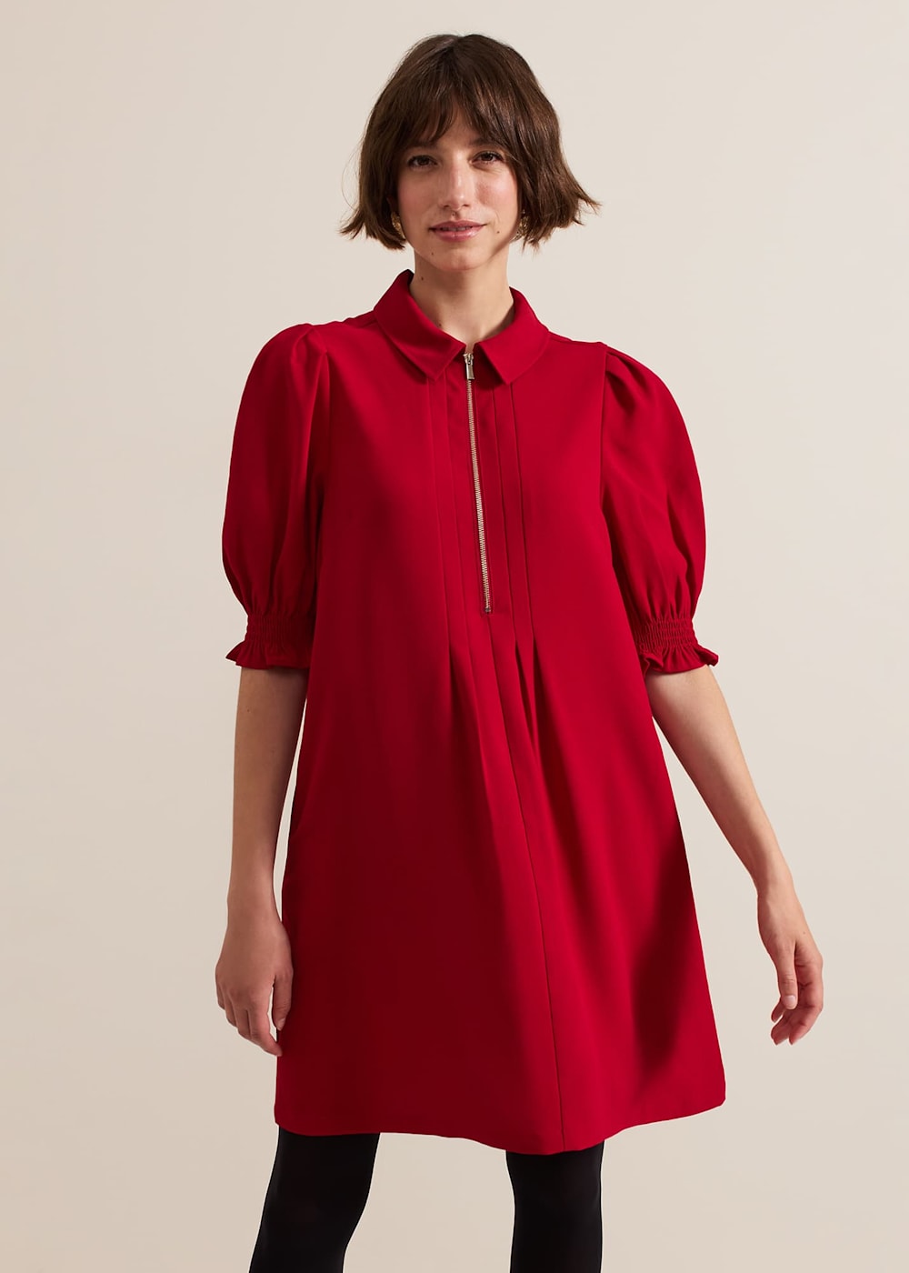 Phase Eight Candice Navy Zip Mini Dress